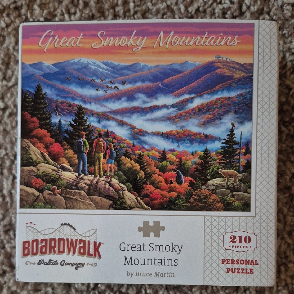 NIB Boardwalk Great Smoky Mountains Puzzle 210 Pieces